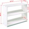 Donco Kids Louver Low LOFT Bookcase White (790-DW) view 2