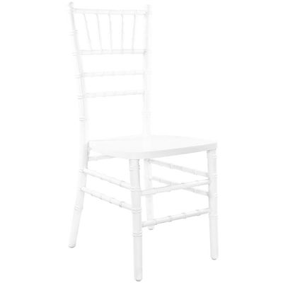 Advantage White Chiavari Chair, 18"L x 15.75"W x 36"H
