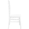 Advantage White Chiavari Chair, 18"L x 15.75"W x 36"H view 4