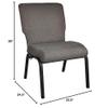 Advantage Fossil Church Chair 20.5 in. Wide view 2