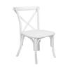 Flash Furniture 2-pack Advantage White Resin X-Back Chair view 1