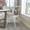Flash Furniture 2-pack Advantage White Resin X-Back Chair view 2
