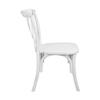 Flash Furniture 2-pack Advantage White Resin X-Back Chair view 4