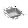 Baking Dish, Golden Square Baking Dish Oven Tray Not Sticky Cake Roll Muffin Tiramisu Baking Mold view 2
