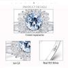 Bansriracha Aquamarine Gemstone Rings for Women Real 925 Sterling Silver Jewelry Ring Hexagon Handmade Ring Engagement Fine Jewelry (8) view 3