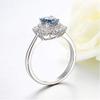 Bansriracha Aquamarine Gemstone Rings for Women Real 925 Sterling Silver Jewelry Ring Hexagon Handmade Ring Engagement Fine Jewelry (6) view 2