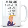 46th anniversary mug for women, 46th anniversary mug for her, 46 anniversary, 46 year anniversary, 46th wedding anniversary view 1