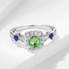 BansrirachaDiaspore Gemstone Ring for Women Solid 925 Sterling Silver Jewelry Alexanderite Half Size Ring for Wedding Fine Jewelry (7) view 4