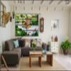 8 Huge Piece Picnic in The Park Wall Art Decor Picture Painting Poster Print on Canvas Panels Pieces - Food and Wine Theme Wall Decoration Set - Weekend Wall Picture for Living Room 70 by 100 in view 4