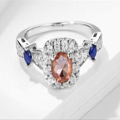 BansrirachaDiaspore Gemstone Ring for Women Solid 925 Sterling Silver Jewelry Alexanderite Half Size Ring for Wedding Fine Jewelry (10)