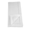 Cotton Napkins with Embroidered Wreath Design (Set of 6) White Square view 2