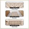 3-Piece Indoor Area Rug Set - Non-Slip Rug Set Includes Large Area Rug with Hallway Runner & Door Mat - Living Room, Bedroom, Kitchen & Entryway Rugs - Landon Tan - Achim Home Decor view 3