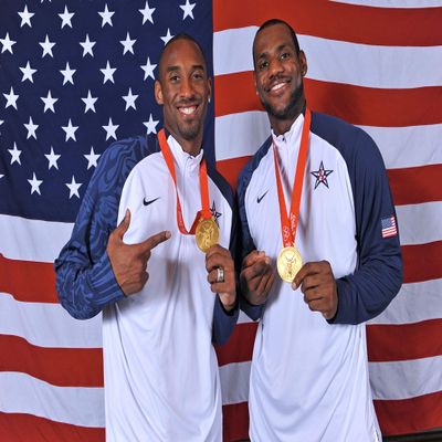 Perfect Posters and Pics Kobe LeBron James Gold Medalists Team USA 2008 Olympics The Lakers Photo Art 8x12