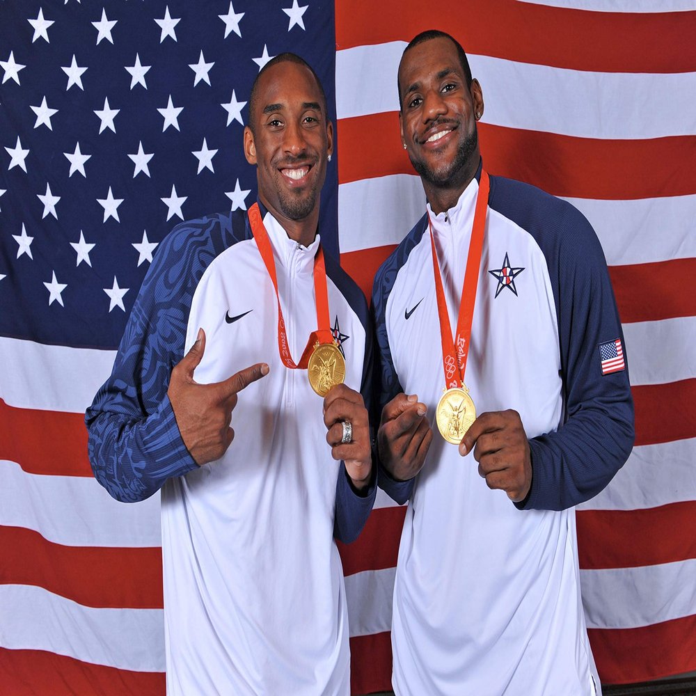 Perfect Posters and Pics Kobe LeBron James Gold Medalists Team USA 2008 Olympics The Lakers Photo Art 8x12