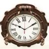 Antique Marine Brass Ship Porthole Clock 15" inches Nautical Wall Clock Home Decor (Antique Brown) view 2