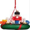 Christian Ulbricht Tree Ornament - Wreath with Nutcracker - 5,2 cm / 2 inch view 1