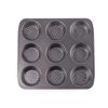 Bakeware, Nine Holes Not Sticky Baking Dish Cup Cake Muffin Bread Home Baking Not Sticky Carbon Steel view 1