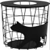 Alta AR0406058 Black Cat Wire Basket, Small, H 12.8 x W 9.0 x D 9.0 inches (324 x 228 x 228 view 1