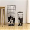 Alta AR0406058 Black Cat Wire Basket, Small, H 12.8 x W 9.0 x D 9.0 inches (324 x 228 x 228 view 3