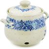 Polmedia Polish Pottery Garlic and Onion Jar UNIKAT - Delicate Blue Pattern Handmade in Boleslawiec Poland by Ceramika Artystyczna + Certificate of Authenticity view 1