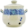Polmedia Polish Pottery Garlic and Onion Jar UNIKAT - Delicate Blue Pattern Handmade in Boleslawiec Poland by Ceramika Artystyczna + Certificate of Authenticity view 3