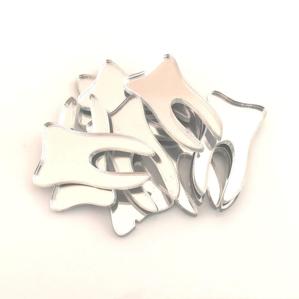 Tooth Crafting Mirrors, Set of 10, Shatterproof Acrylic