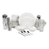 10 Strawberry Street Nova White Round 62-Piece Dinnerware Set, Service for 6 view 1