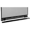 Global Industrial 48-1/4"W x 64" H Office Partition Panel with Partial Window & Pass-Thru Cable, Gray view 3