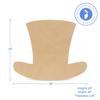St Patricks Day Decorations, Unfinished Wood Leprechaun Hat Cutout, 16 Inches, Top Hat Decorations, Pack of 1, by Woodpeckers view 2