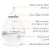 Crane Ultrasonic Teardrop Humidifier for Baby, Cool Mist, Auto Shut off, Adjustable Humidity, for Nursery, Bedroom, Clear and White, 0.5 Gallon view 3