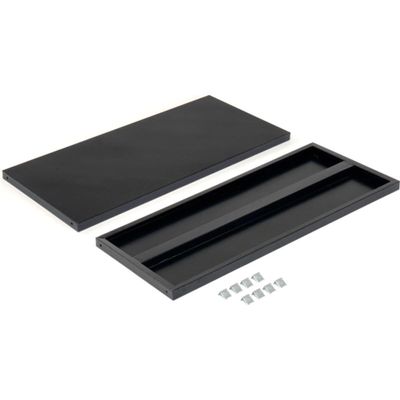 Additional Shelves for 36"W x 24"D Storage Cabinet - Black