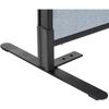 Global Industrial 60-1/4"W x 61-1/2"H Deluxe Freestanding 3-Panel Corner Divider with Partial Window, Blue view 3