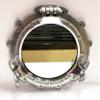 15" Nickel Plated Canal Boat Porthole-Window Ship Round Mirror Wall Decorative view 2