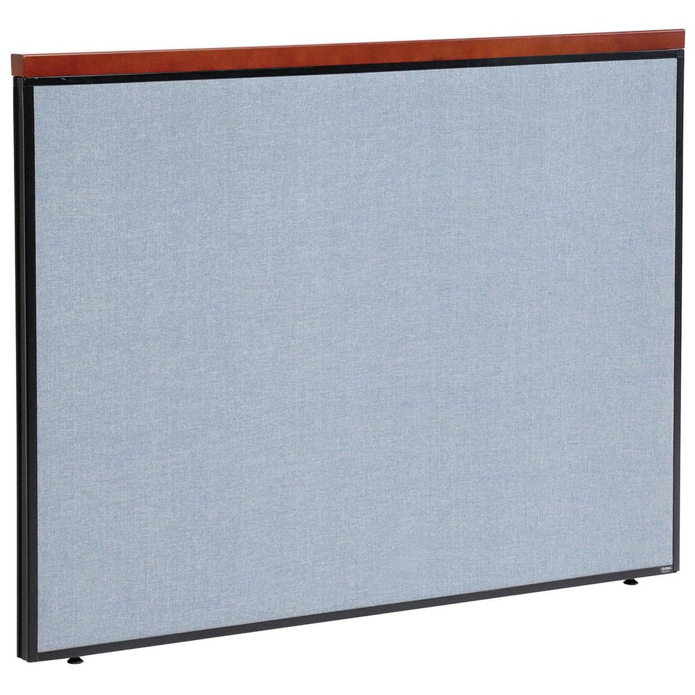 Global Industrial Office Partition Panel, Blue, 60.25 Inch Width x 43.5 Inch Height, 1 Piece, Designed for Office Partitioning