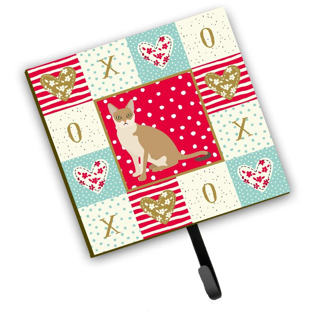 Caroline's Treasures Singapura Cat Love Leash or Key Holder Hooks, Multicolor