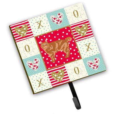 Caroline's Treasures Kurilian Bobtail Cat Love Leash or Key Holder Hooks, Multicolor
