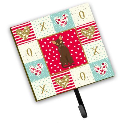 Caroline's Treasures Suphalak Cat Love Leash or Key Holder Hooks, Multicolor