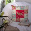 Caroline's Treasures CK5597PW1414 Devon Rex #3 Cat Love Fabric Decorative Pillow, Red Machine Washable, Indoor Outdoor Decorative Pillow for Couch, Bed or Patio, 14Hx14W view 3