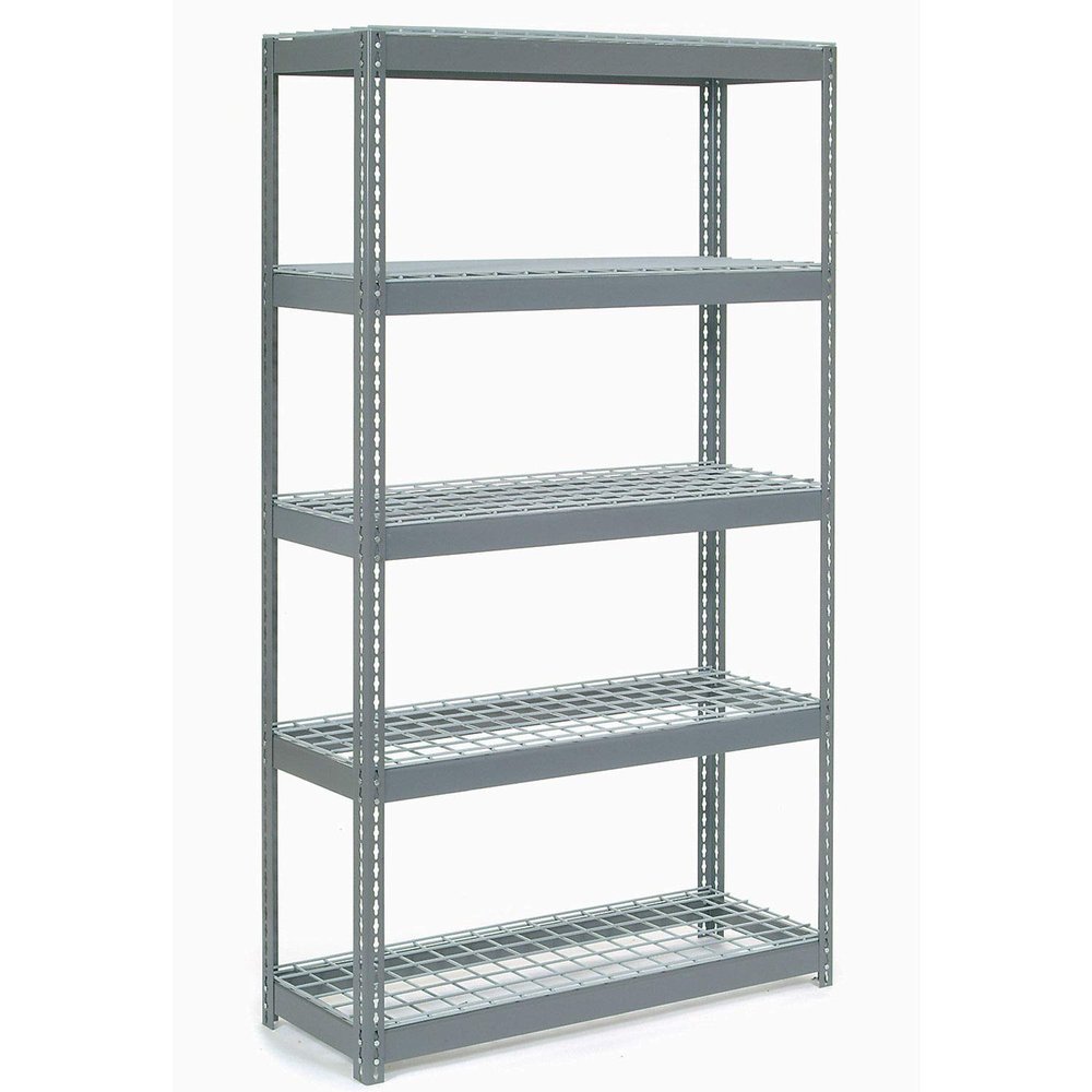 Global Industrial Boltless Extra Heavy Duty Shelving 48" W x 12" D x 72" H, 5 Shelves, Wire Deck