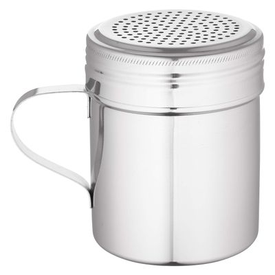 [15 PACK] Stainless Steel Versatile Dredge Shaker Set with Handles 10 Ounce - Salt, Pepper, Sugar, Condiments, Oregano, Spices Shaker for Restaurants, Baking, Cooking (10oz)