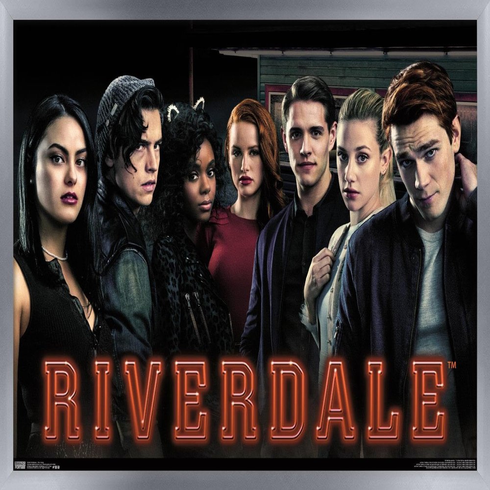 Trends International Riverdale - The Gang Wall Poster, 22.375" x 34", Silver Framed Version