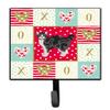 Caroline's Treasures CK5646SH4 Manx #1 Cat Love Leash or Key Holder, Red, Wall Hooks, Key Hooks Holder, Coat Rack Wall Mount, Coat Hooks, Hooks for Hanging Keys, Towels, Aprons, Leashes, view 1