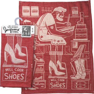 Kitchen Towel - Will Cook For Shoes