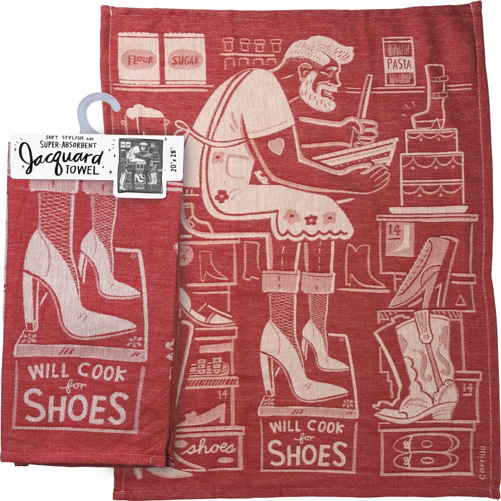 Kitchen Towel - Will Cook For Shoes