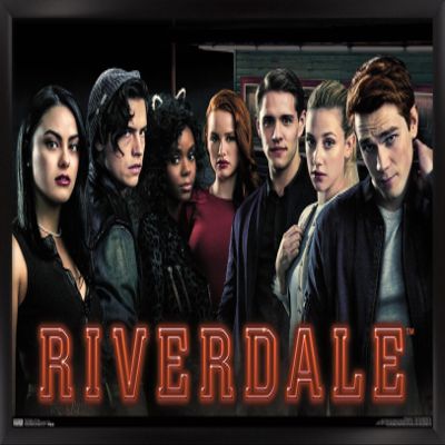 Trends International Riverdale - The Gang Wall Poster, 22.375" x 34", Black Framed Version