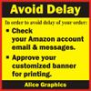 28" X 46" Custom Personalized Happy Birthday Party Banner with Your Photo view 2