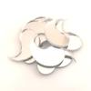 Yin Yang Crafting Mirrors, Set of 10, Shatterproof Acrylic, Silver Mirror view 1