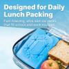 Kona 4 Pack Slim Ice Packs for Lunch Boxes & Coolers Reusable, Quick Freeze, Space Saving Freezer Packs Small Thin Cold Packs (Blue) view 2