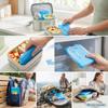 Kona 4 Pack Slim Ice Packs for Lunch Boxes & Coolers Reusable, Quick Freeze, Space Saving Freezer Packs Small Thin Cold Packs (Blue) view 4
