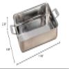 Bon Chef HOTSTONE Taupe CUCINA Small Square PAN - Induction Bottom view 2